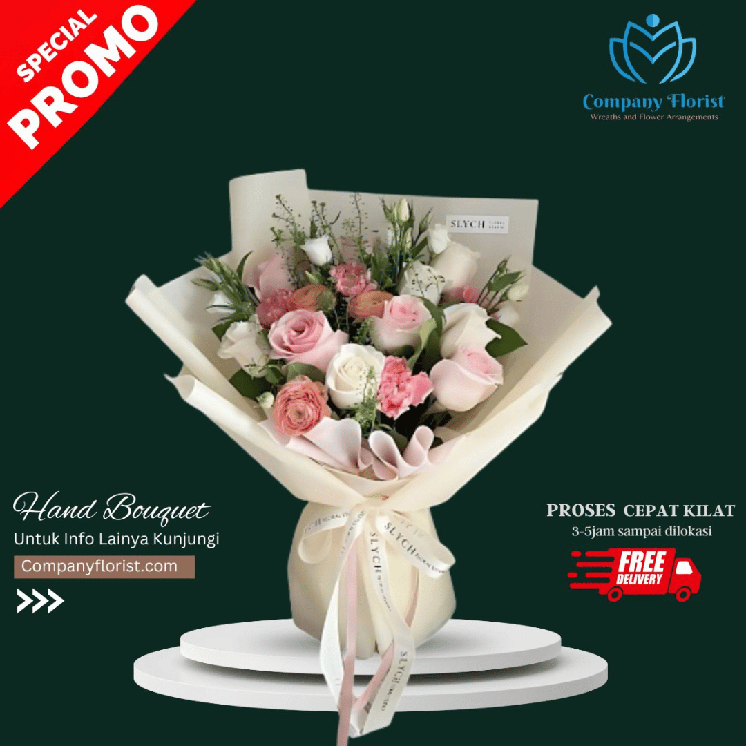 Hand Bouquet Mawar Merah Romantis